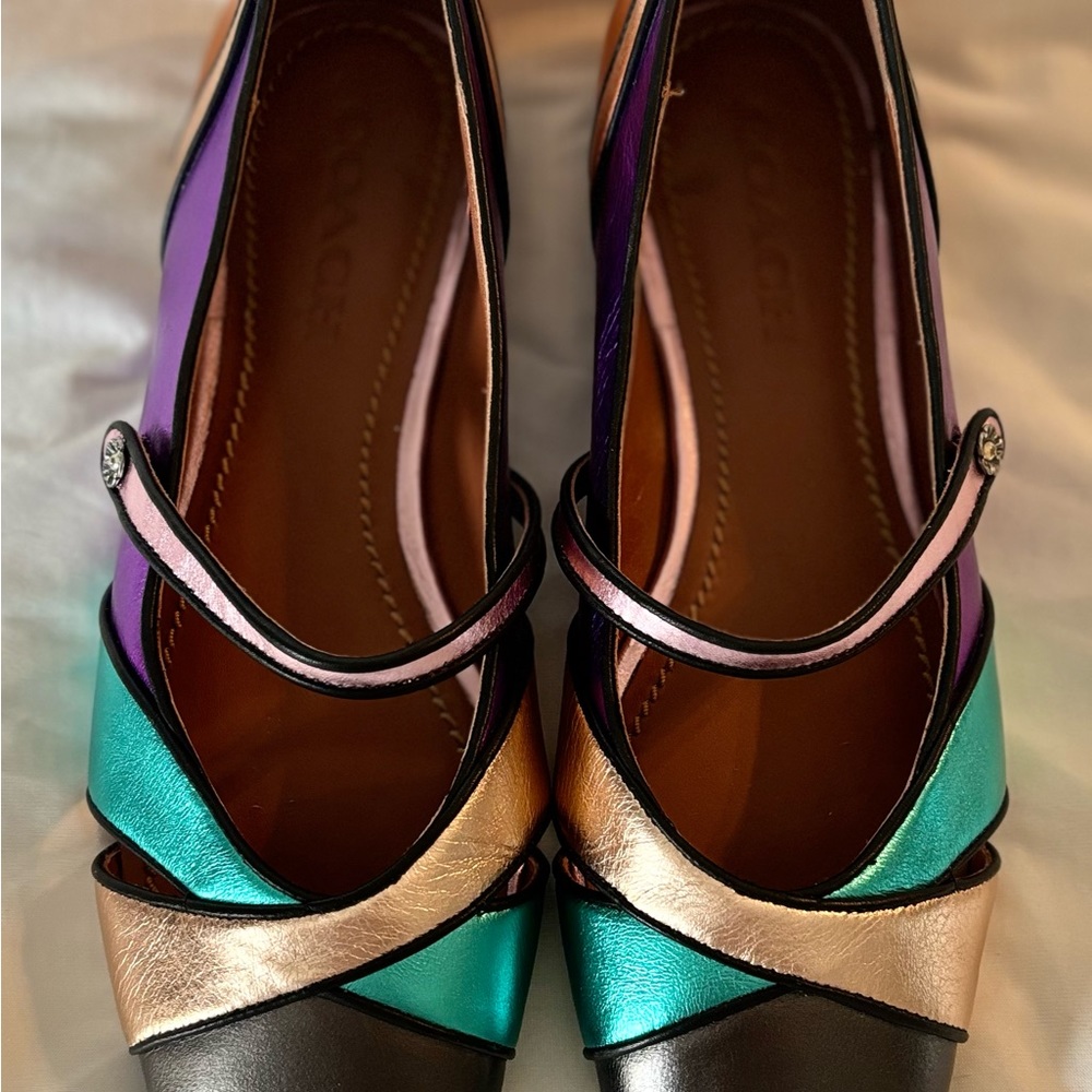 Coach Jane Metallica Flat G2266